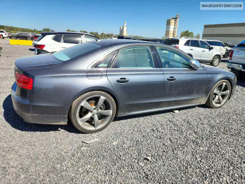 2014 Audi S8 Quattro VIN WAUD2AFD1EN012208 фото 3
