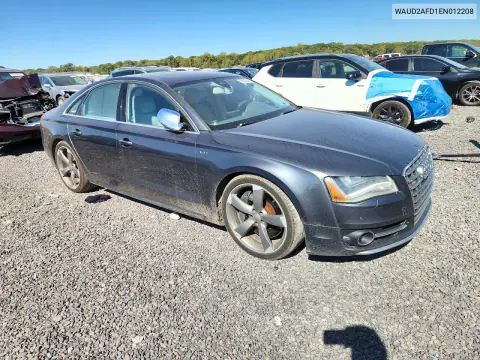 2014 Audi S8 Quattro VIN WAUD2AFD1EN012208 фото 4
