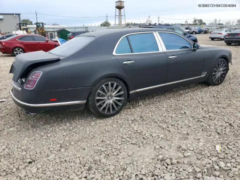 2019 Bentley Mulsanne Speed VIN SCBBS7ZH5KC004084 фото 3