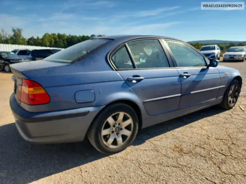 2005 BMW 325 Xi VIN WBAEU33435PR20629 фото 3