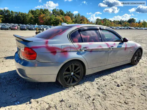 2006 BMW 325 I VIN WBAVB13536KX69650 фото 3