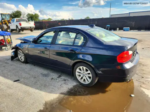 2006 BMW 325 I VIN WBAVB13576PT20037 фото 2