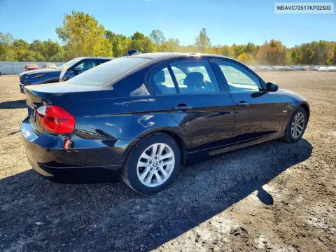 2007 BMW 328 Xi Sulev VIN WBAVC73517KP32503 фото 3