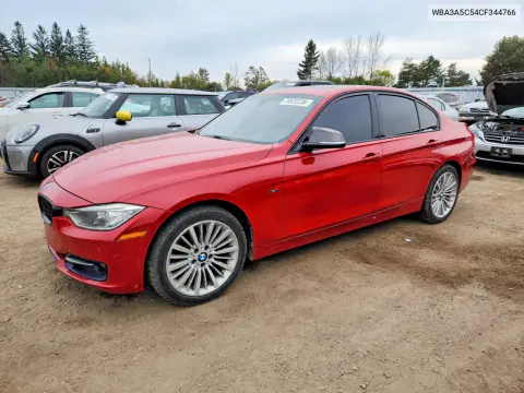 WBA3A5C54CF344766 — 2012 BMW 3ER, Град, фото до ремонта
