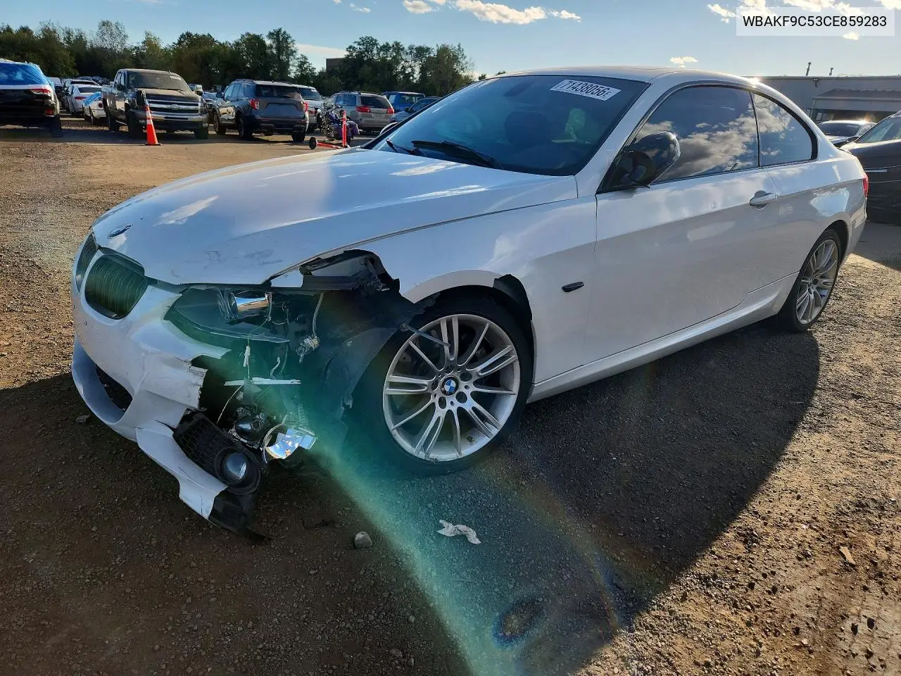 2012 BMW 335 Xi VIN WBAKF9C53CE859283 фото 1