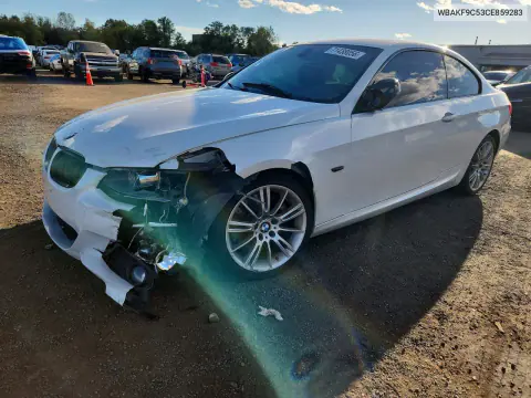 WBAKF9C53CE859283 — 2012 BMW 3ER, Повреждения снизу, фото до ремонта