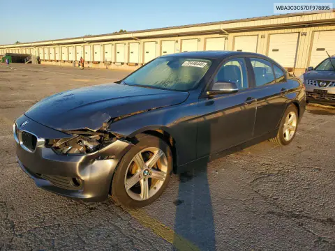 WBA3C3C57DF978895 — 2013 BMW 3ER, Передняя часть, фото до ремонта