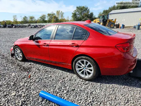 2016 BMW 320 Xi VIN WBA8E5G57GNT41263 фото 2