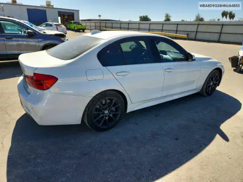 WBA8D9G38HNU64855 — 2017 BMW 3ER, photo 3 from Copart, Front end