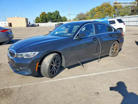 2019 BMW 330I VIN WBA5R1C55KFH02792 фото 1