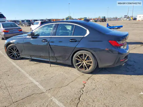 2019 BMW 330I VIN WBA5R1C55KFH02792 фото 2