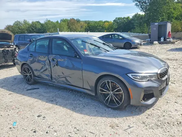 3MW5U9J04M8B66348 — 2021 BMW 3ER, photo 4 from Copart, Side