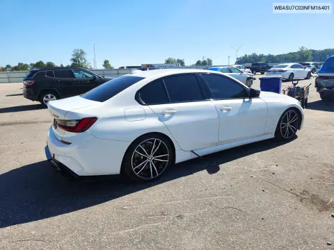 WBA5U7C03NFM16401 — 2022 BMW 3ER, foto 3 de Copart, Parte delantera