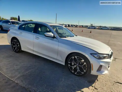 3MW69CW01S8F38186 — 2025 BMW 3ER, zdjęcie 4 z Copart, Przód