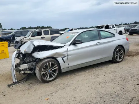 WBA3N7C57FK223502 — 2015 BMW 4ER, Передняя часть, фото до ремонта