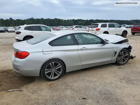 2015 BMW 428 I VIN WBA3N7C57FK223502 фото 3