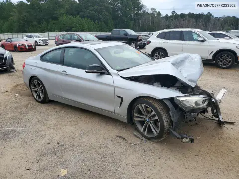 2015 BMW 428 I VIN WBA3N7C57FK223502 фото 4
