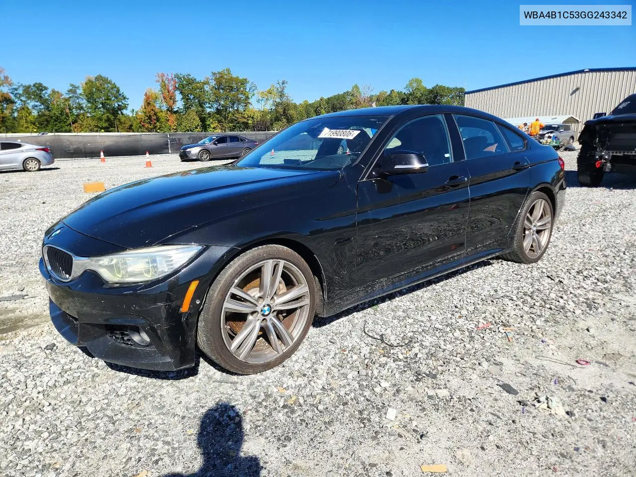 2016 BMW 435 I Gran Coupe VIN WBA4B1C53GG243342 фото 1