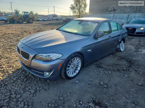 WBAFU7C54CDU56687 — 2012 BMW 5ER, Задняя часть, фото до ремонта