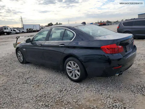 2014 BMW 528 I VIN WBA5A5C52ED504151 фото 2