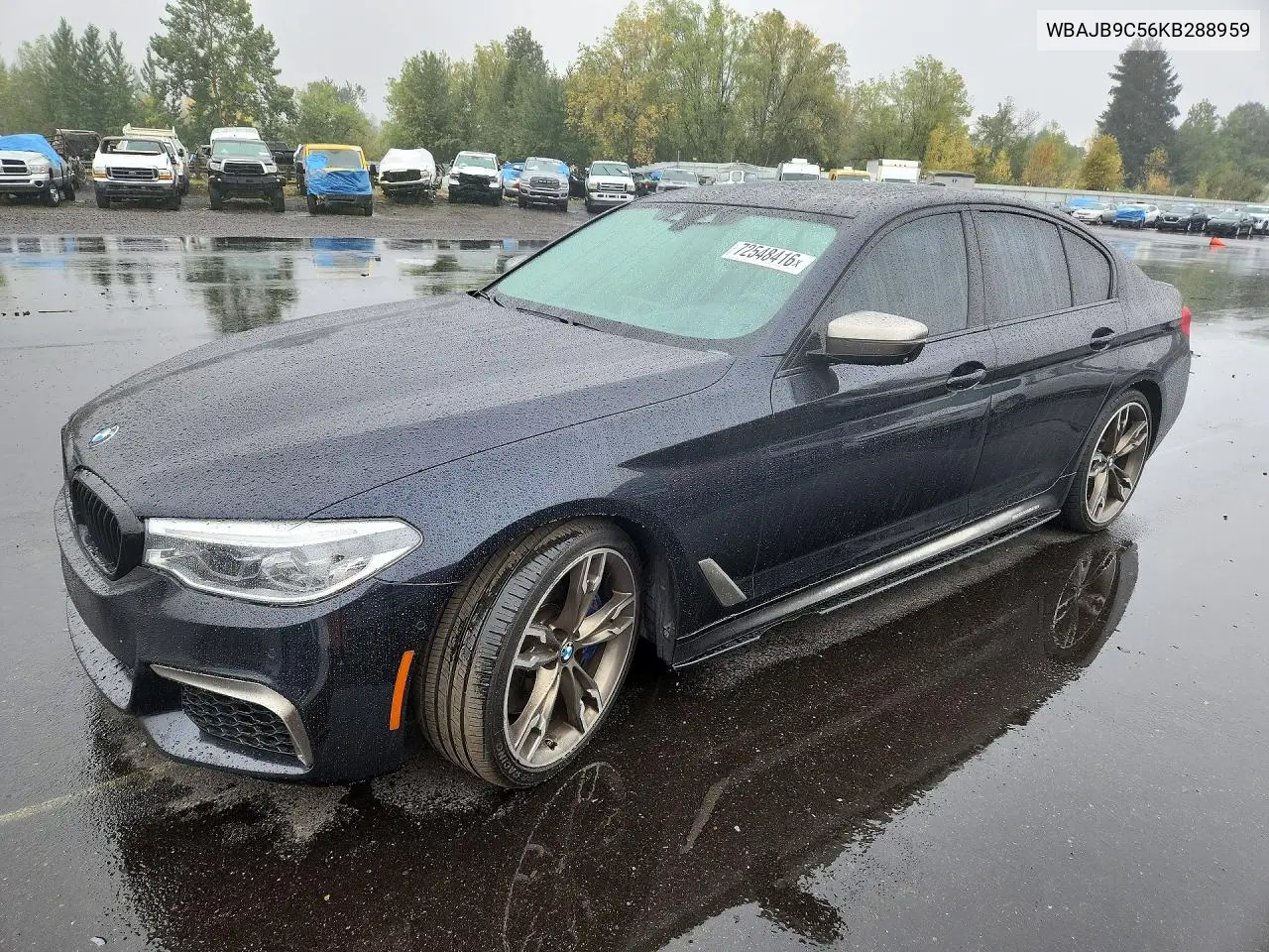 2019 BMW M550Xi VIN WBAJB9C56KB288959 фото 1
