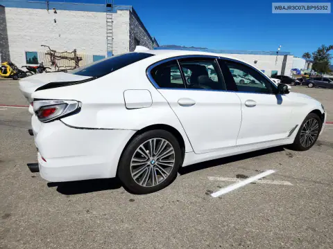 WBAJR3C07LBP95352 — 2020 BMW 5ER, ფოტო 3, Copart, უკანა ნაწილი