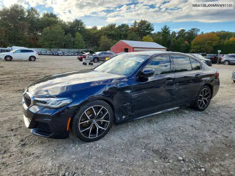 WBA13BJ09MWW91101 — 2021 BMW 5ER, Side, before-repair photos