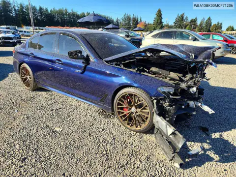 WBA13BK00MCF71206 — 2021 BMW 5ER, zdjęcie 4 z Copart, Przód