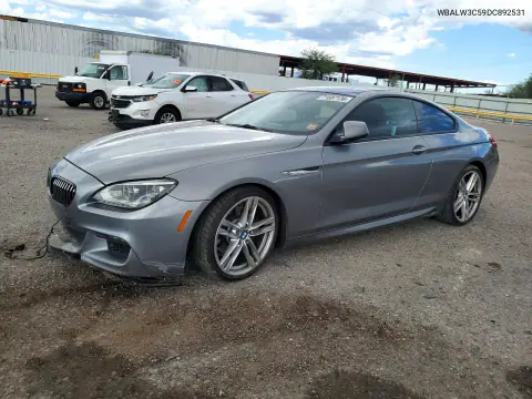 WBALW3C59DC892531 — 2013 BMW 6ER, Повреждения снизу, фото до ремонта
