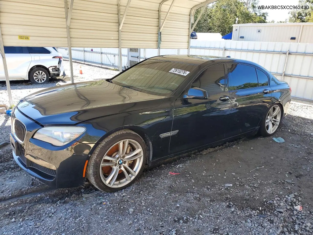 2012 BMW 750 Li VIN WBAKB8C5XCC962430 фото 1