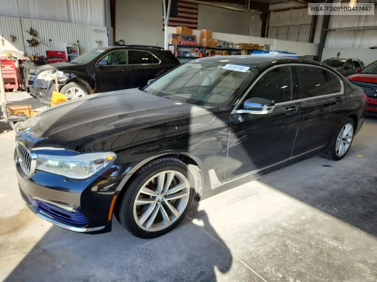 2016 BMW 750 Xi VIN WBA7F2C51GG417447 фото 1