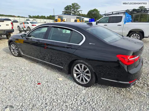 WBA7J2C30HG497953 — 2017 BMW 7ER, ფოტო 2, Copart, გვერდითი ნაწილი