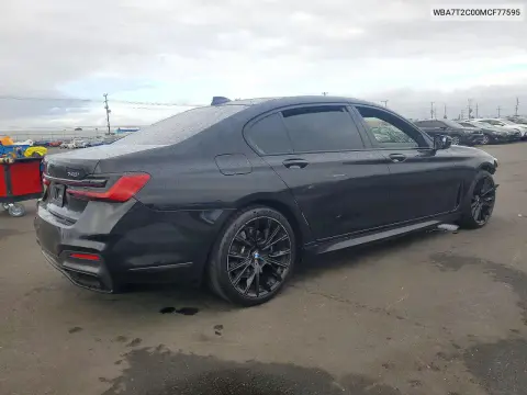 2021 BMW 740 I VIN WBA7T2C00MCF77595 фото 3
