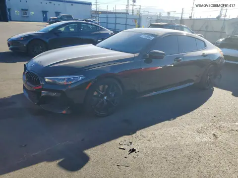 WBAGV8C00MCF81417 — 2021 BMW 8ER, Задняя часть, фото до ремонта