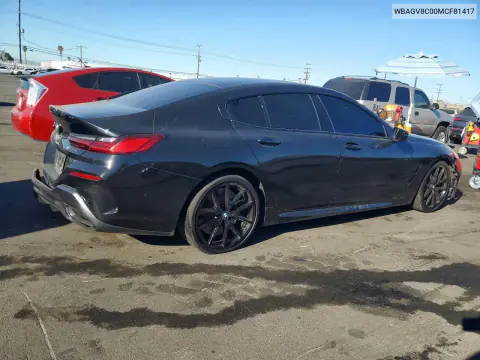 2021 BMW M850Xi VIN WBAGV8C00MCF81417 фото 3