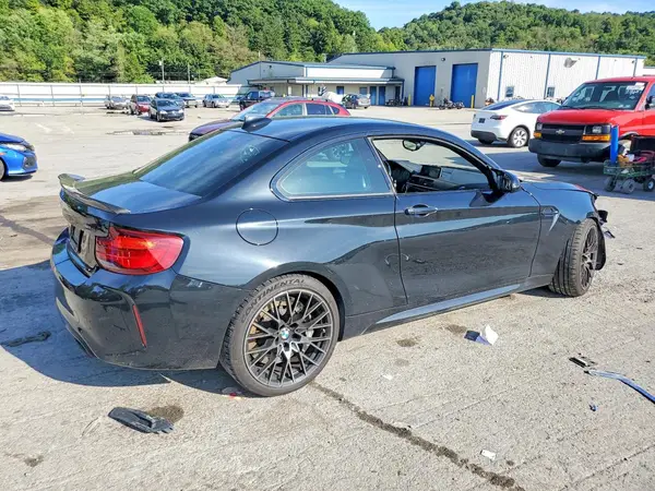 WBS2U7C02M7J55754 — 2021 BMW M2, photo 3 from Copart, Front end
