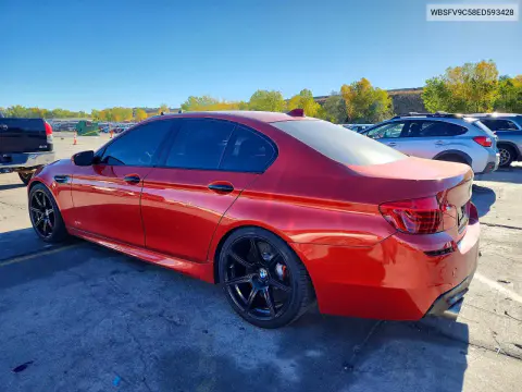 2014 BMW M5 VIN WBSFV9C58ED593428 фото 2