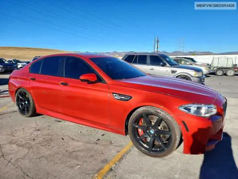2014 BMW M5 VIN WBSFV9C58ED593428 фото 4