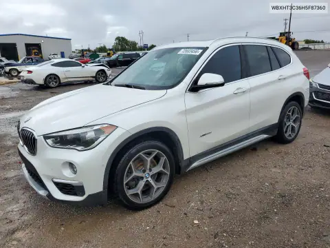WBXHT3C36H5F87360 — 2017 BMW X1, Przód, zdjęć przed naprawą