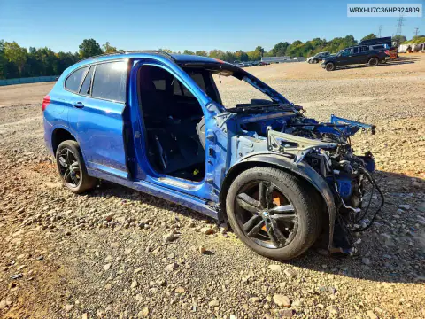WBXHU7C36HP924809 — 2017 BMW X1, foto 4 de Copart, Desmontado