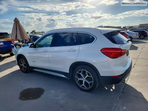 WBXHU7C34HP925425 — 2017 BMW X1, zdjęcie 2 z Copart, Przód