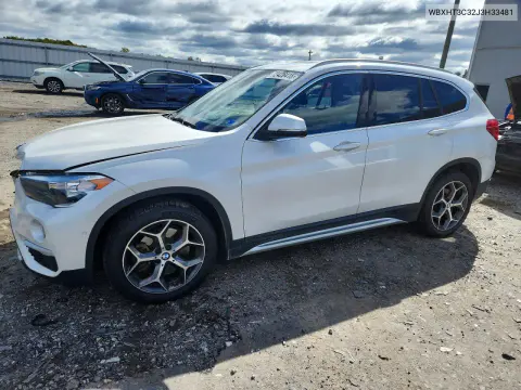 WBXHT3C32J3H33481 — 2018 BMW X1, Передняя часть, фото до ремонта