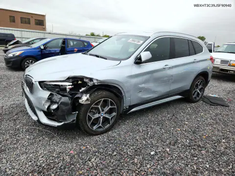 WBXHT3C39J5F90940 — 2018 BMW X1, Передня частина, фото до ремонту