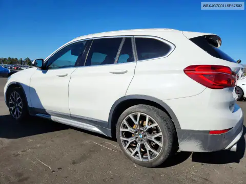 WBXJG7C01L5P67502 — 2020 BMW X1, фото 2 з Copart, Підтоплення
