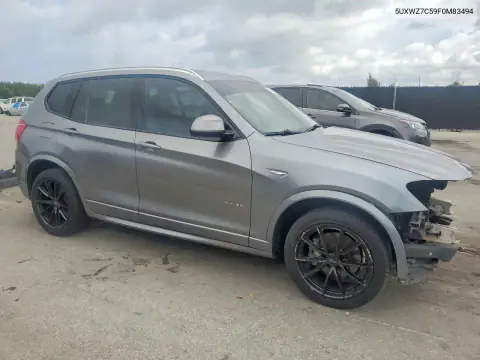 5UXWZ7C59F0M83494 — 2015 BMW X3, фото 4 с аукциона Copart 20.10.2026, Передняя часть