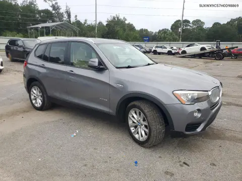 2017 BMW X3 xDrive28I VIN 5UXWX9C57H0D98869 фото 4