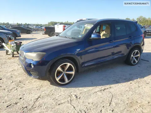 2017 BMW X3 Sdrive28I VIN 5UXWZ7C53H0U46671 фото 1