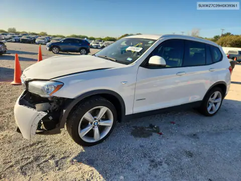5UXWZ7C39H0X39361 BMW X3 2017 — Front end damage, before-repair photo