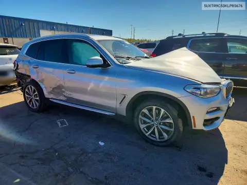 5UXTR9C53KLP85676 — 2019 BMW X3, foto 4 de Copart, Daños en todo el vehículo