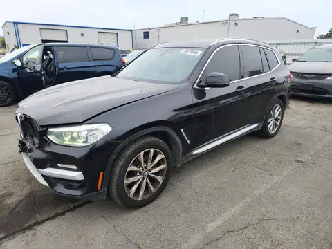 5UXTR7C57KLF25952 — 2019 BMW X3, წინა ნაწილი (Front End), ფოტოები შეკეთებამდე